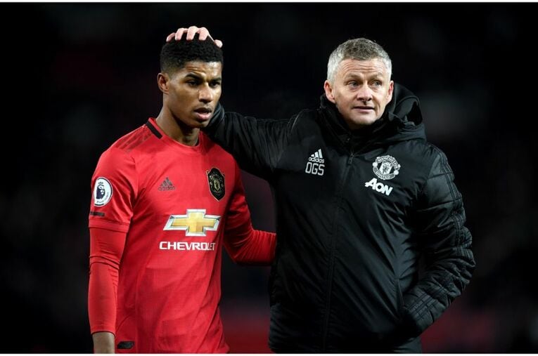 ラッシュフォードとスールシャール監督©Getty Images