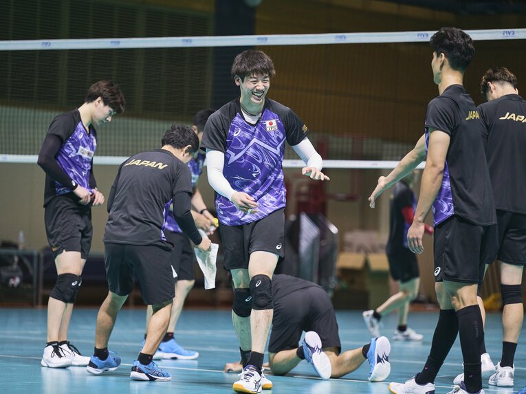 石川祐希（日本代表合宿の練習風景）©︎Yuki Suenaga