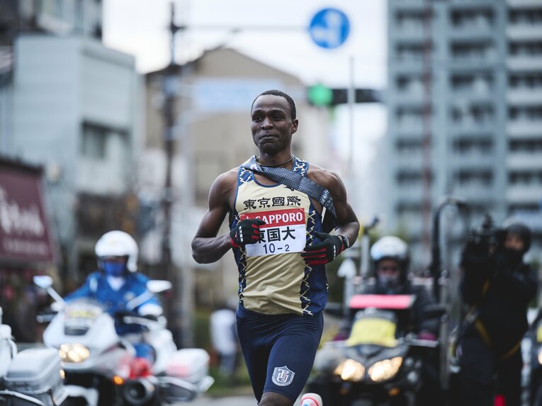 最強の大学生ランナー、東国大4年のイェゴン・ヴィンセント　©Yuki Suenaga