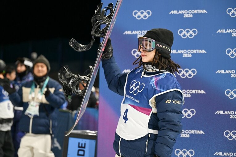 ミラノ五輪男子ハープパイプ決勝【スワイプするとそのほかの写真もご覧になれます】　©Nanae Suzuki／JMPA