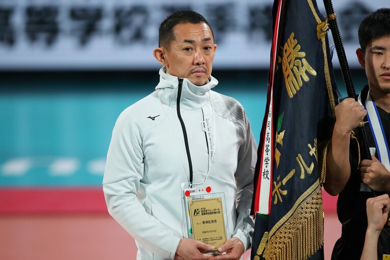 東福岡・藤元聡一監督　©︎Yohei Osada/AFLO SPORT