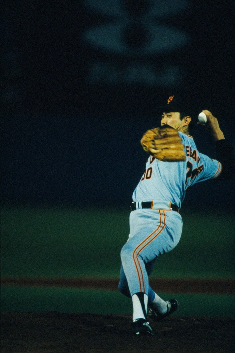 巨人時代の江川卓　©BUNGEISHUNJU