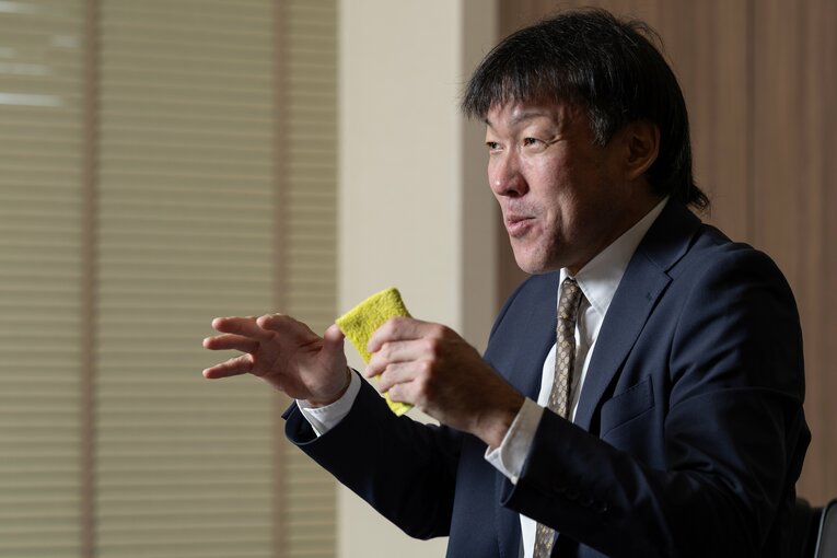 Number Webのインタビューに応じた多田野数人氏　©Tatsuo Harada
