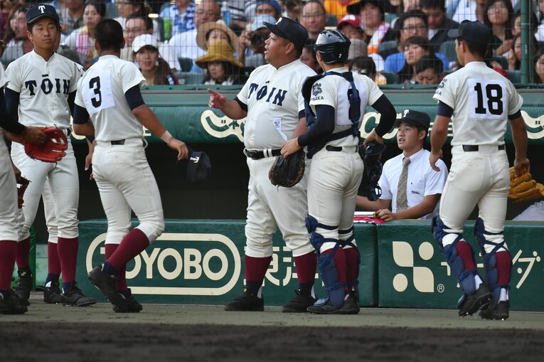 大阪桐蔭・西谷浩一監督（2017年夏の甲子園3回戦・対仙台育英） ©︎Hideki Sugiyama