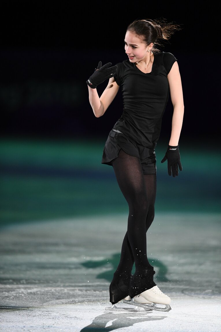 平昌五輪金メダリストのザギトワ　©Asami Enomoto/JMPA