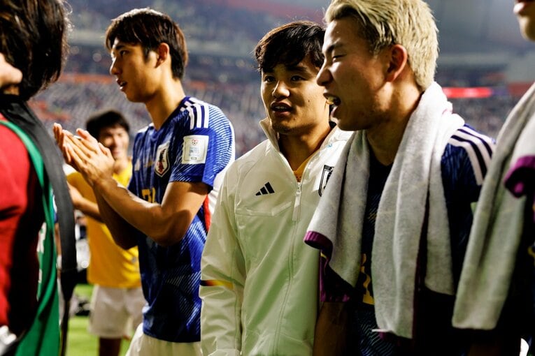 カタールW杯の久保　©Kiichi Matsumoto/JMPA