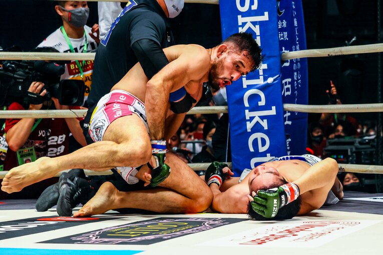 朝倉未来は衝撃的な失神一本負けを喫した　©RIZIN FF Susumu Nagao