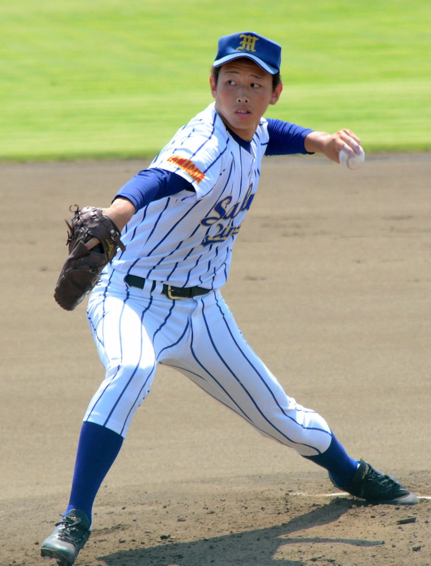 山形・酒田南高校出身の阿部雄大選手　©︎ASAHI SHIMBUN