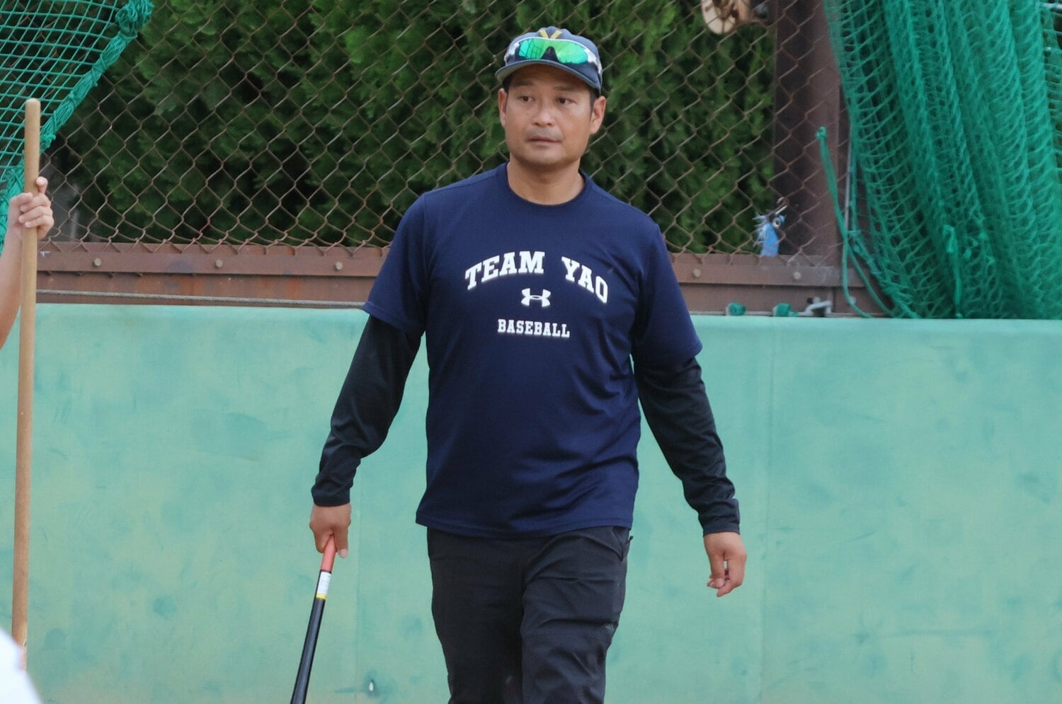 大阪府の秋季大会でベスト16に入った八尾高校の長田監督。八尾だけでなく公立進学校が躍進のワケは…? ©Fumi Sawai