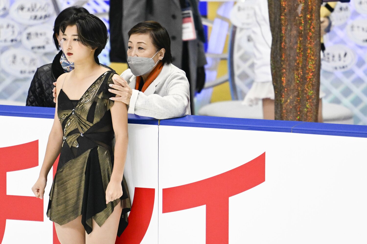 全日本選手権のSP。中野コーチから送り出され、新たな決意で演技に臨んだ ©Asami Enomoto