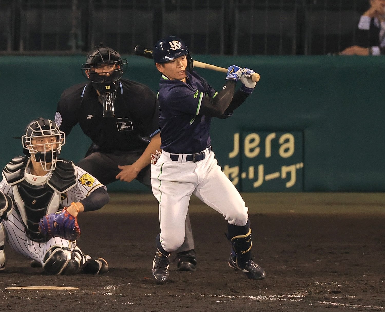 ヤクルト4位で入団した並木秀尊。5月18日にはプロ初安打＆初打点を記録　©Sankei Shimbun