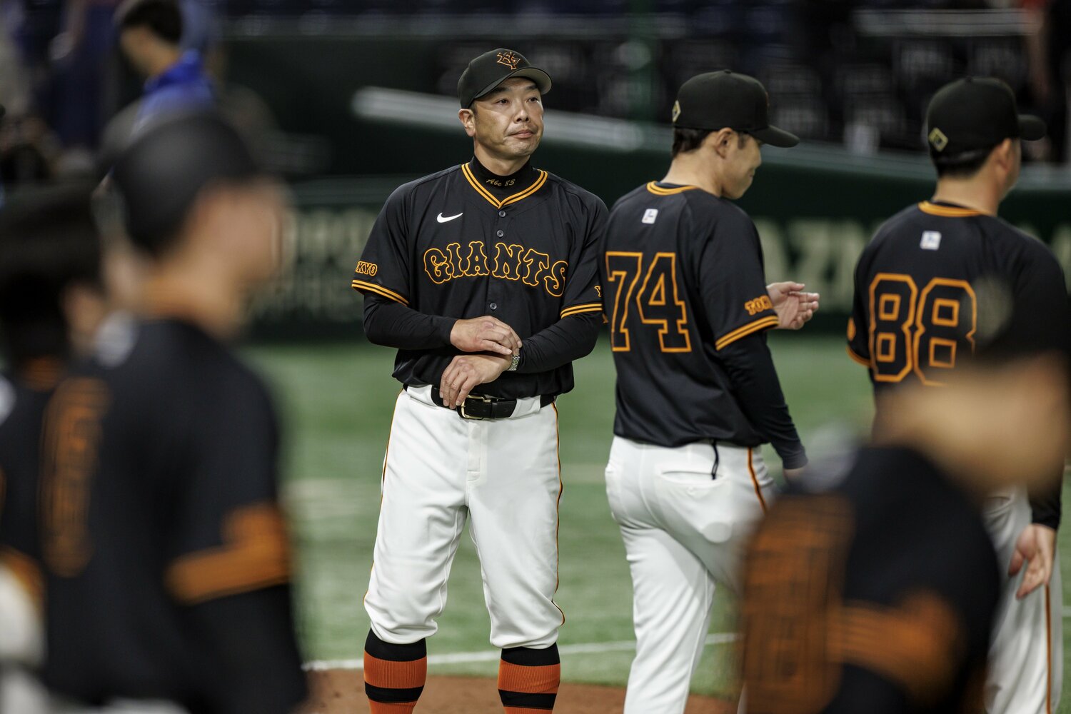 来季はセ・リーグ連覇、そして日本一を目指す阿部慎之助監督　©︎Kiichi Matsumoto