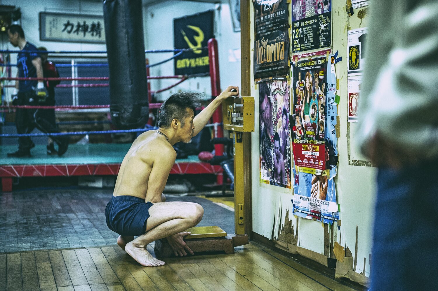 復帰は現実的ではないが、辰吉丈一郎はジムワークを続けている（2018年撮影）©Takuya Sugiyama