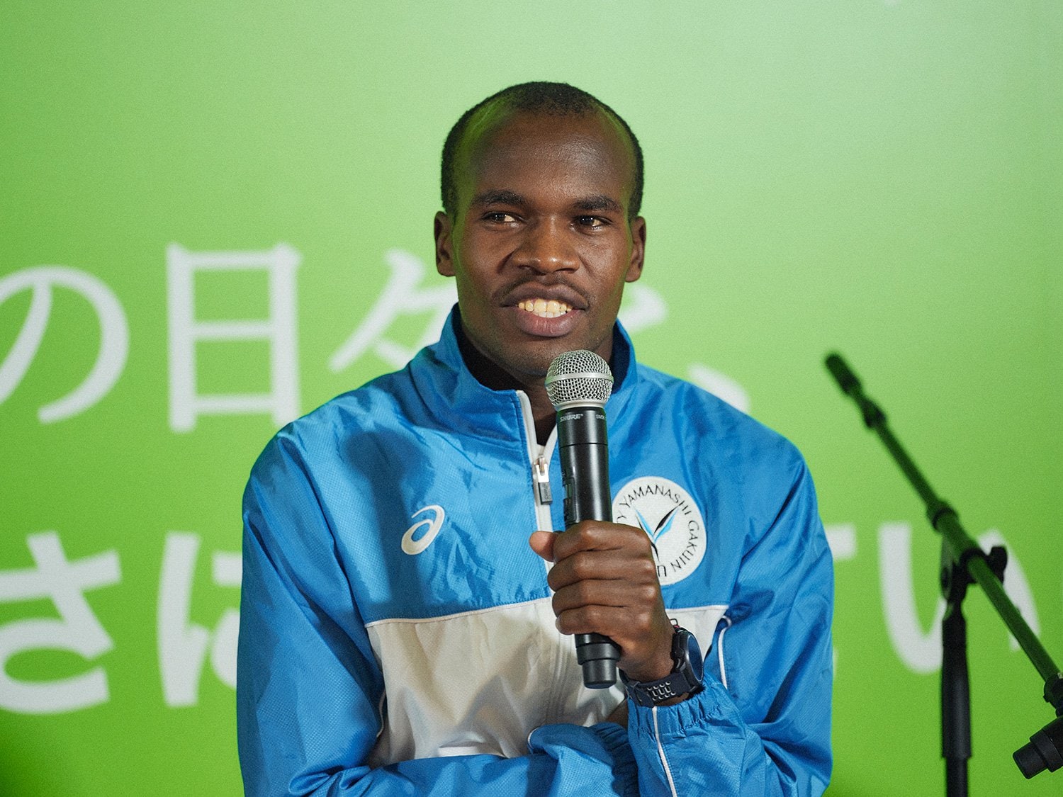 正月の駅伝では、エース区間での走りが期待される山梨学院大のブライアン・キピエゴン(3年) ©Yuki Suenaga