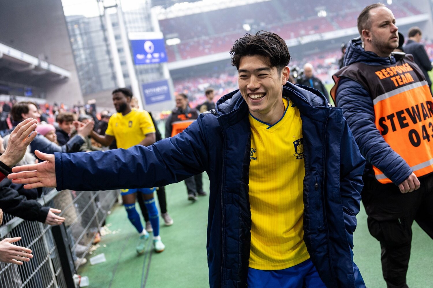 鈴木唯人はデンマークでゴールを量産し、欧州メガクラブが注目しているとの報道も　©AFLO