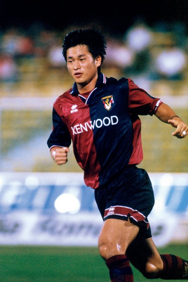 三浦知良　Genoa 1994-1995　世界最高峰のセリエAで史上初のアジア人選手となった三浦知良は、パイオニアとして道を切り拓いた　Getty Images