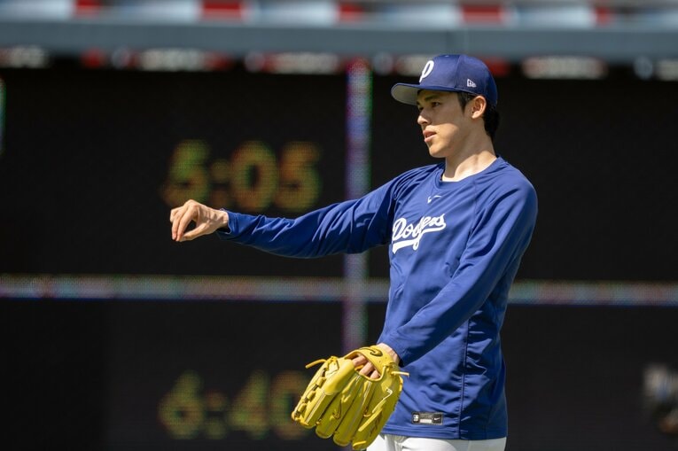 【シーズン中の朗希】復活に向けてトレーニング中だった頃　©Nanae Suzuki