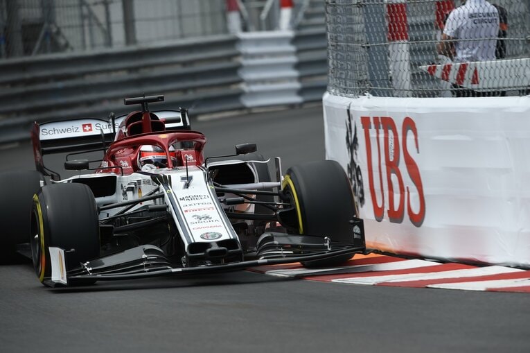 2019年モナコGP、アルファロメオ時代のライコネンの走り　photograph by Getty Images