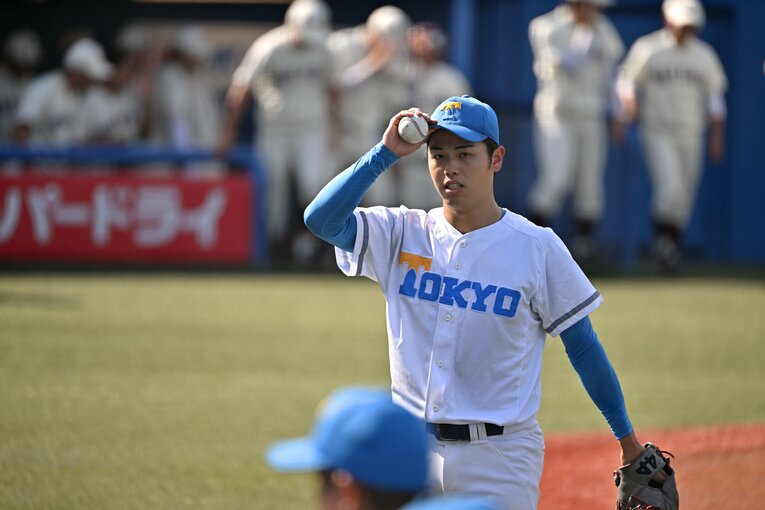 プロ志望届を出している東大のエース・井澤　©Hideki Sugiyama