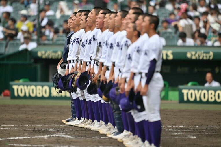 ベスト4に残っている関東一の部員数は「80人」　©Hideki Sugiyama