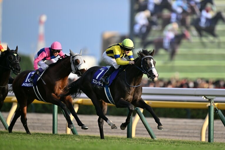 マスカレードボールが1着でゴール板を駆け抜けた　©Keiji Ishikawa