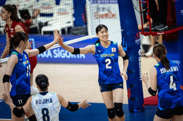 林琴奈（VNLポーランド戦）©︎Volleyball World