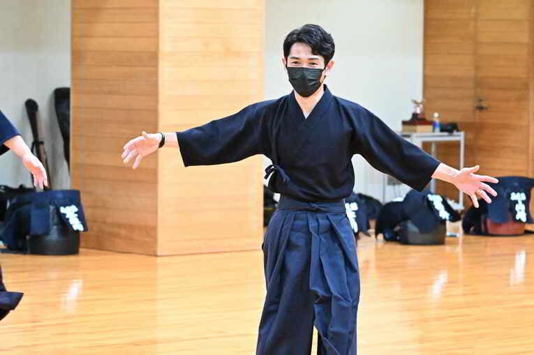 剣道着での鬼ごっこというユニークな稽古も　©Keiji Ishikawa