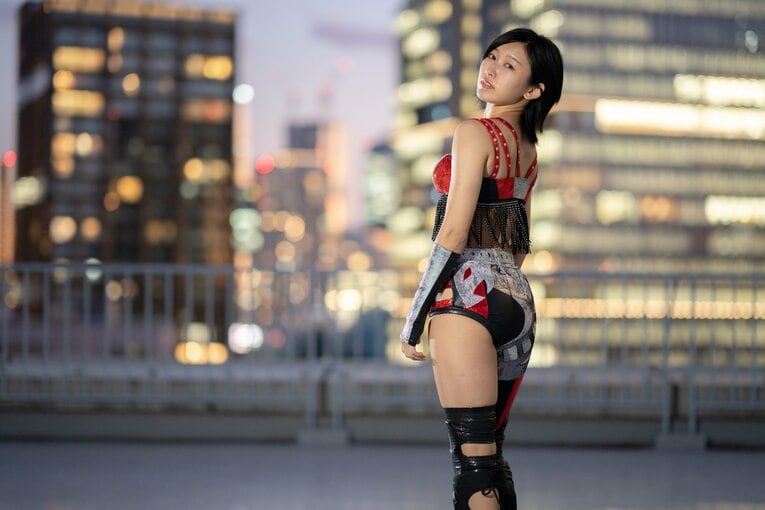 マリーゴールドのプロレスラー・咲村良子　©Shiro Miyake