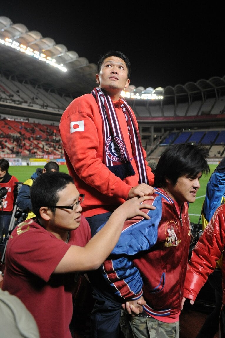 2013年12月、岩政大樹現監督の退団セレモニー