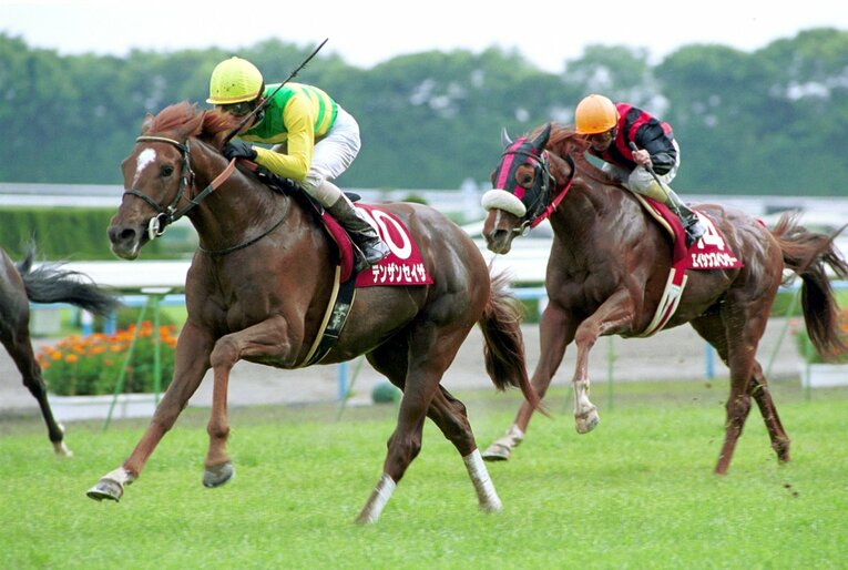 2001年京都新聞杯を制したテンザンセイザ　©︎Sankei Shimbun