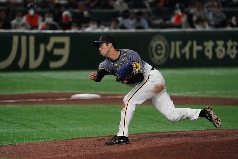 他球団選手が「打てない」と口を揃える阪神・青柳（写真は2021年） ©Hideki Sugiyama
