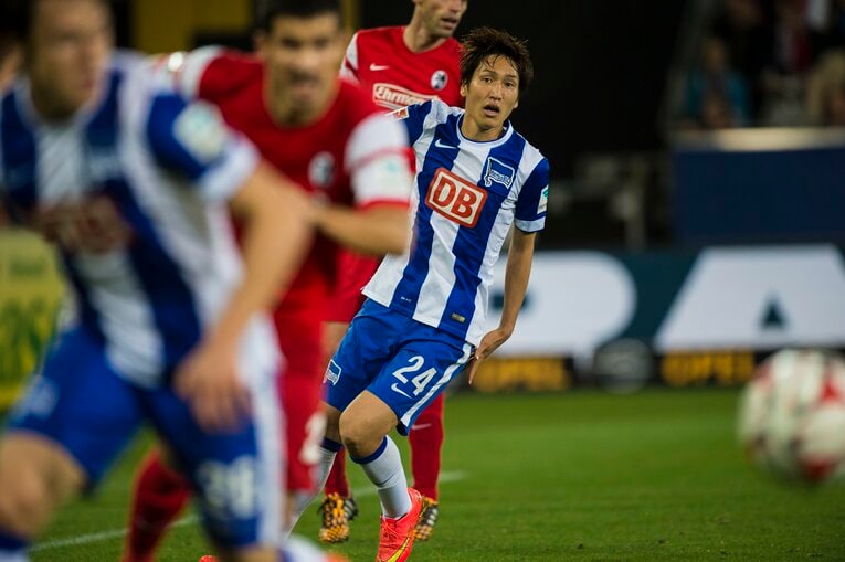 ヘルタ・ベルリン時代（2014年）　©︎Takuya Sugiyama