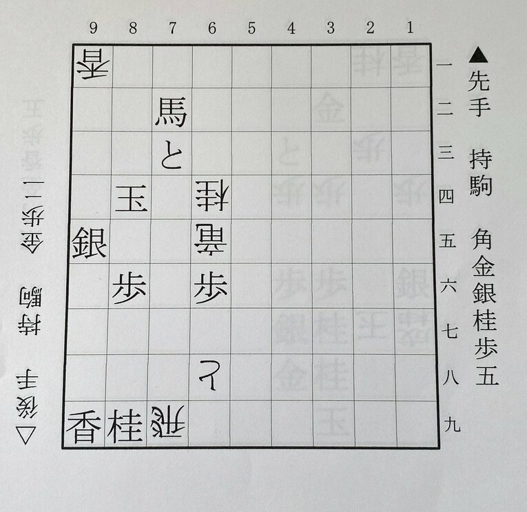 第1図は△6五竜まで（下側の先手は藤井、上側の後手は伊藤）