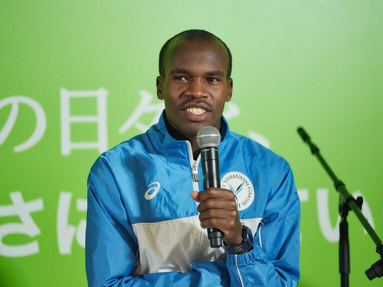 正月の駅伝では、エース区間での走りが期待される山梨学院大のブライアン・キピエゴン（3年）　©Yuki Suenaga