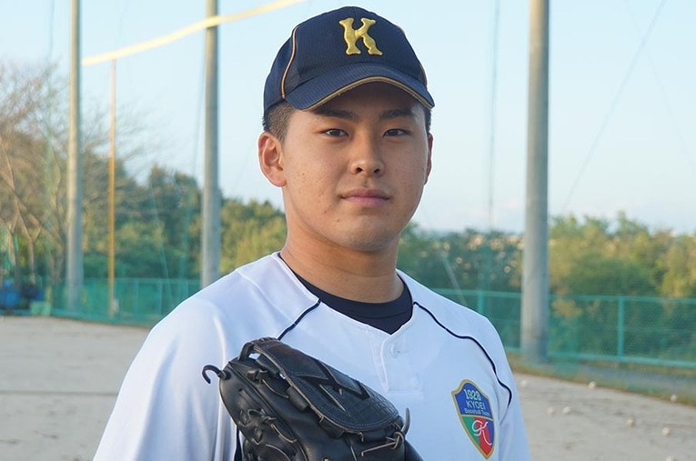 今年のドラフト候補として注目される東松快征（享栄高／18歳） ／ photograph by Kei Nakamura