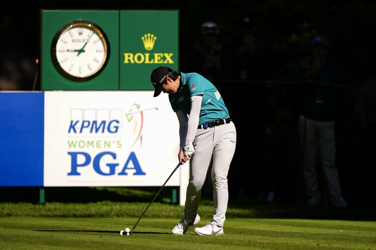 ジャンボ尾崎も驚いたパワフルなスイングは主戦場とする米女子ツアーでも武器になっている　©︎Darren Carroll/PGA of America via Getty Images
