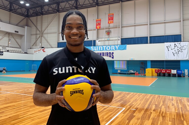 日本国籍を取得し、代表登録メンバーに選出されたデ・アルマス アライン（23歳）。パリ五輪代表の座を懸けて、熾烈な戦いが始まる ／ photograph by Noriko Yonemushi