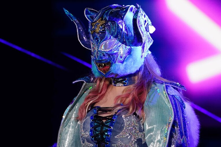 「今は青い虎ですけど、私は何色にでもなれる。ベビーでもヒールでも」　©Essei Hara