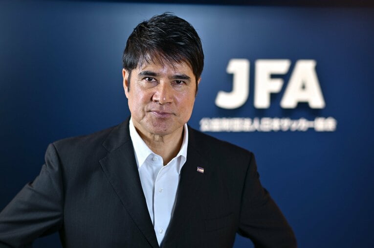 JFAリスペクト委員会防災・復興支援部会部会長の永島昭浩氏 ／ photograph by Hideki Sugiyama