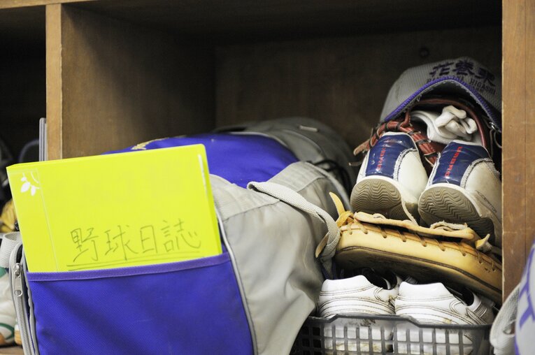 花巻東高校探訪（2010年撮影）選手ロッカー©Asami Enomoto