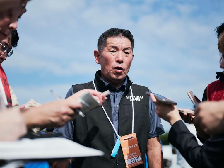 予選会での日体大　©Yuki Suenaga