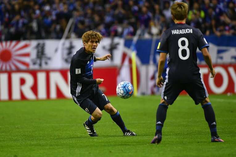 柏木陽介（2016年/ロシアW杯予選）©︎Takuya Sugiyama