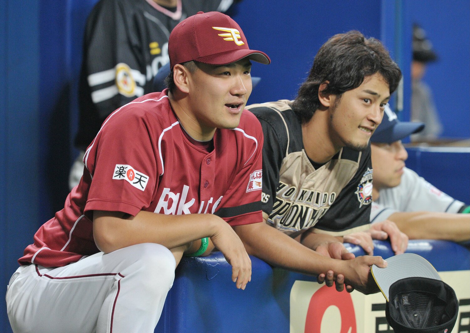 2011年の田中とダルビッシュ。今季ともに「200勝達成」の可能性がありそうだ ©JIJI PRESS