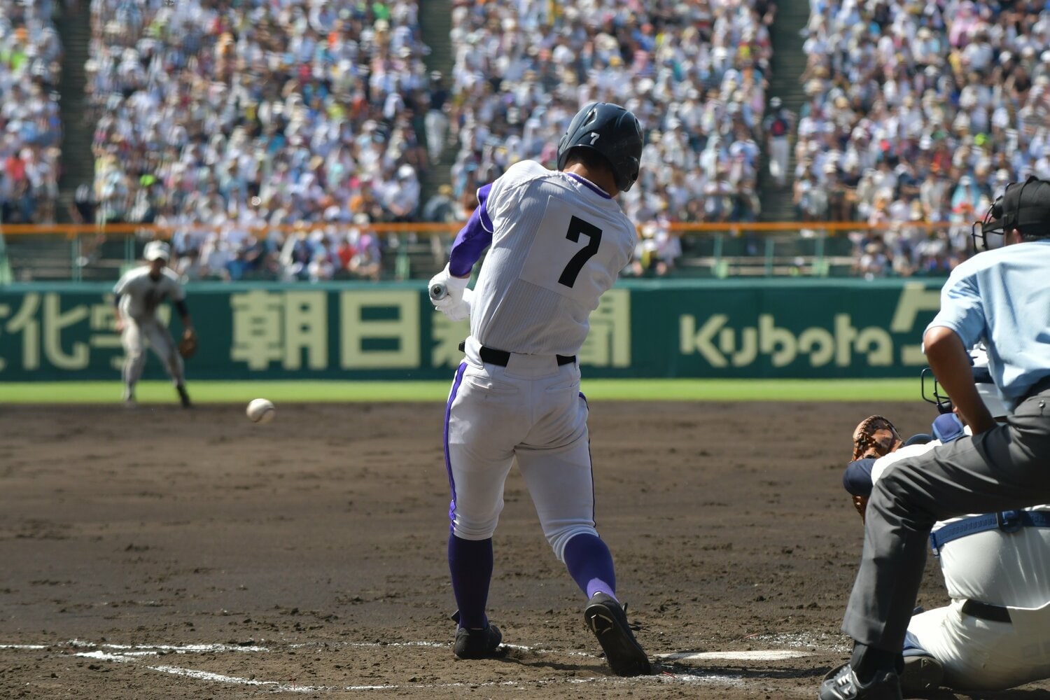 金足農時代は主に2番を担ったキャプテン佐々木 ©Hideki Sugiyama