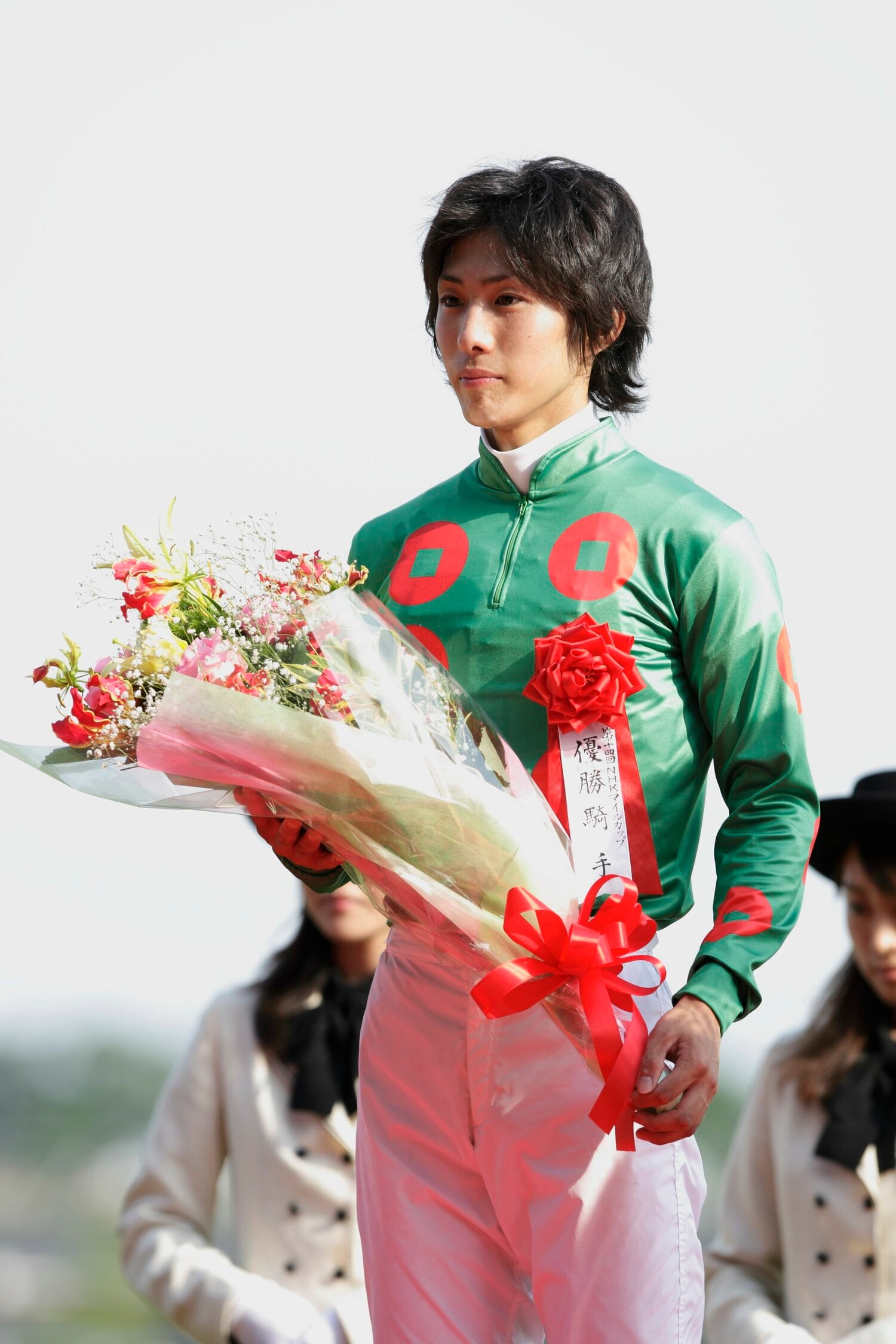 2009年、ジョーカプチーノでNHKマイルカップを制した藤岡康太（当時20歳）©Shiro Miyake