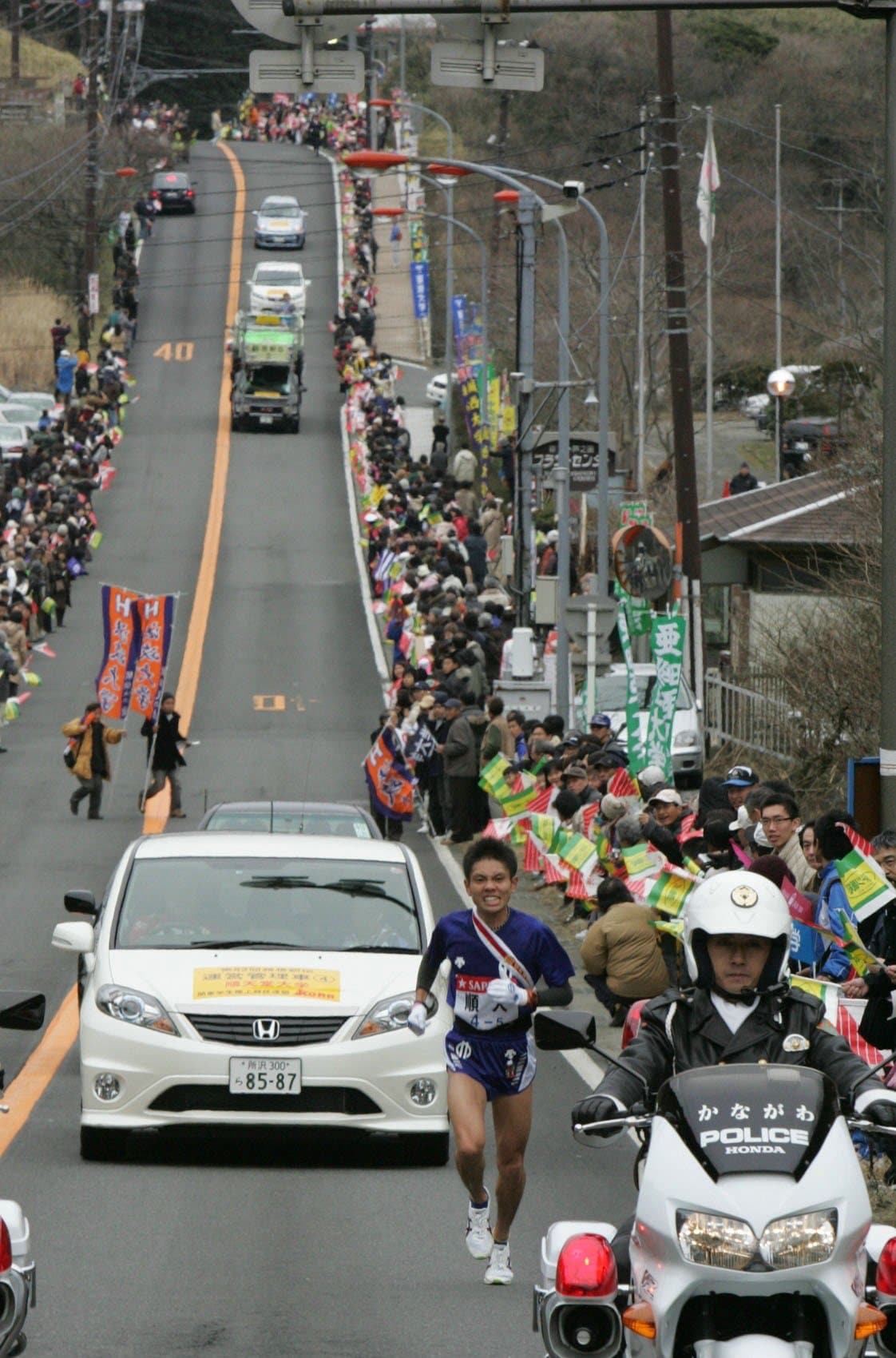 今井の5区激走　©JIJI PRESS