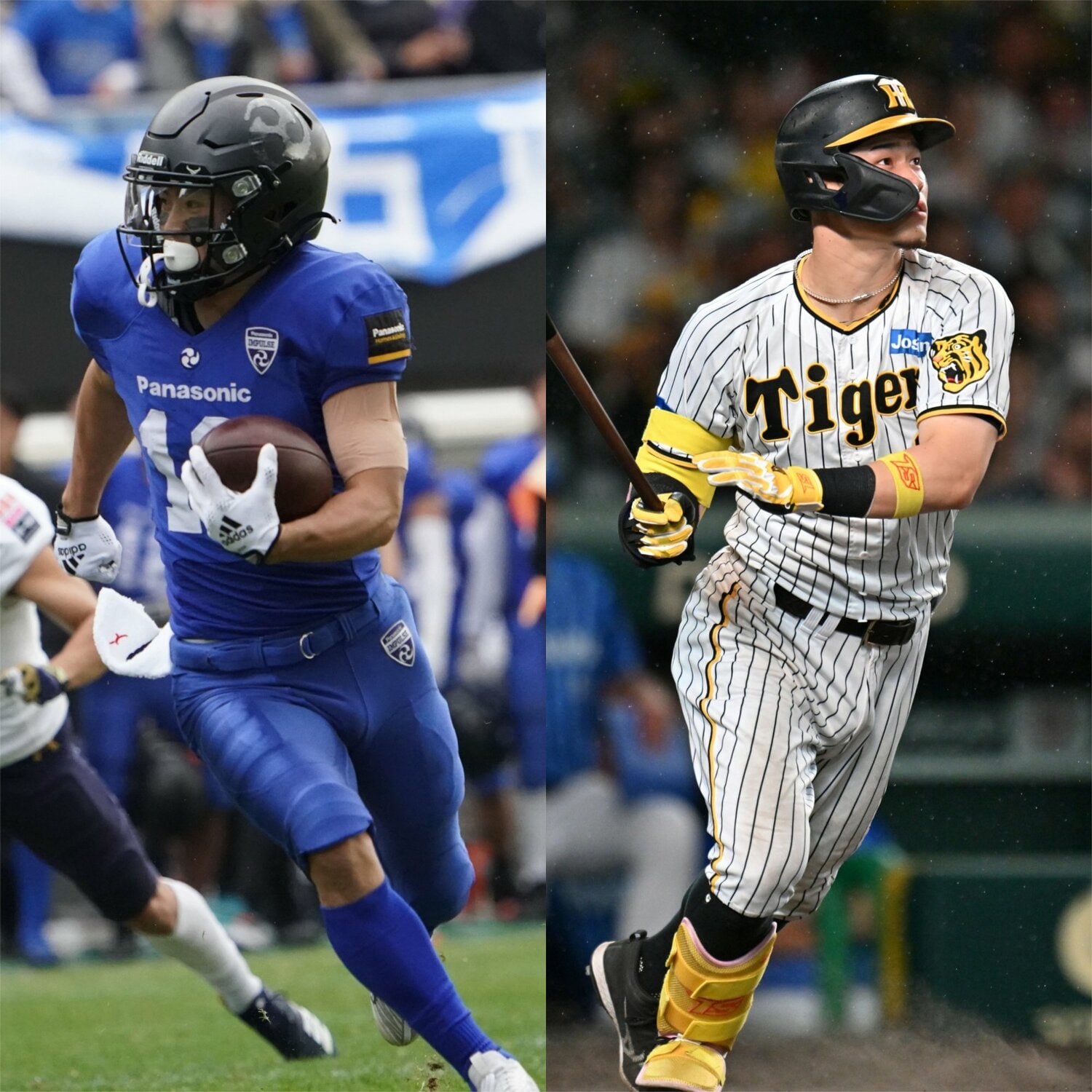 競技は違えど、ともに日本一を目指すスポーツ選手という立場になった桑田と佐藤 (左)Ⓒパナソニック インパルス/HUDDLE(右)Hideki Sugiyama