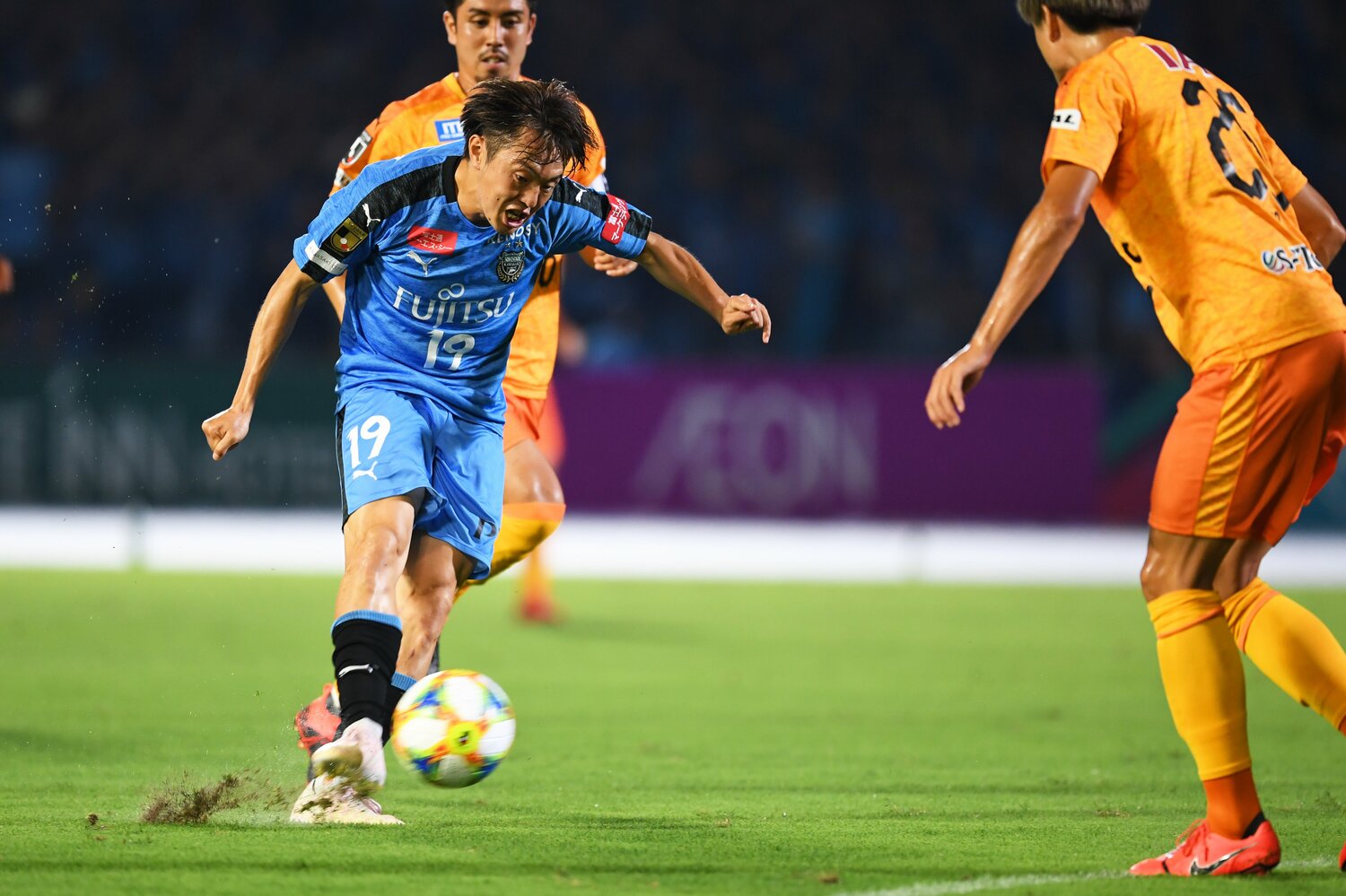 昨年8月24日のエスパルス戦での齋藤　(C)Getty Images