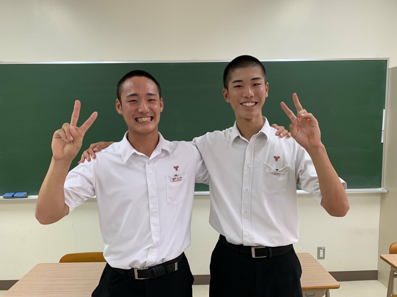佐藤太亮（左）と筋田泰雅　©Katsuharu Uchida