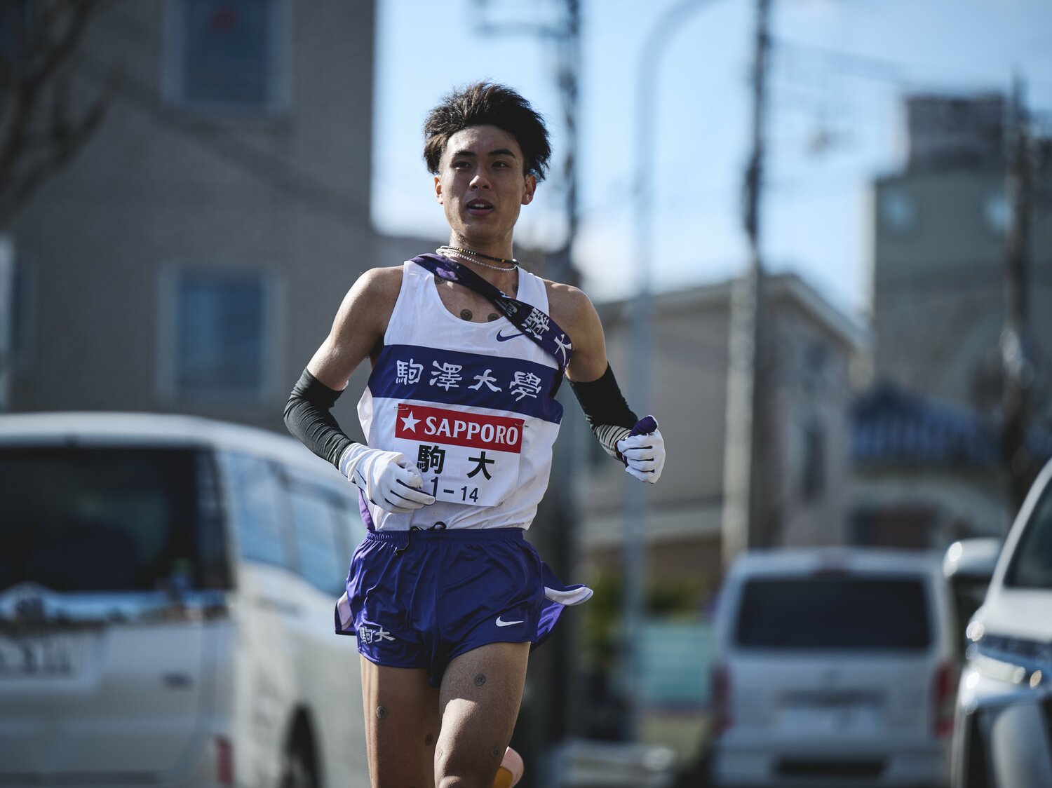 昨年9月に右大腿部を疲労骨折し、昨季の三大駅伝では箱根駅伝のみ出場している駒大3年の鈴木 ©Yuki Suenaga